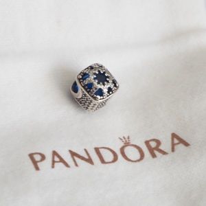 PANDORA Square Blue Star Charm 796360NSB